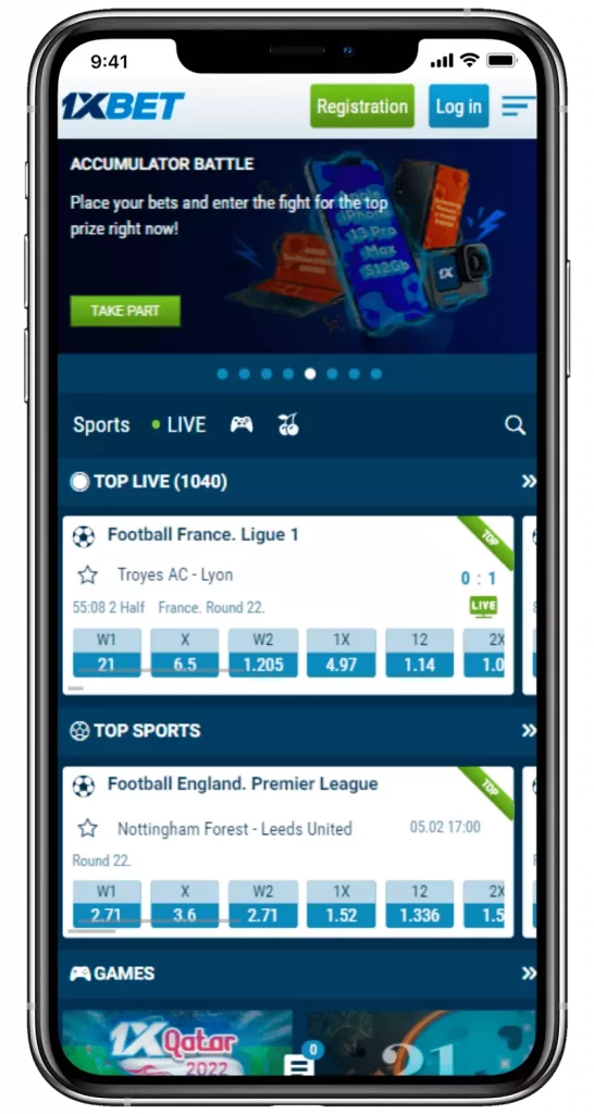 1xbet app